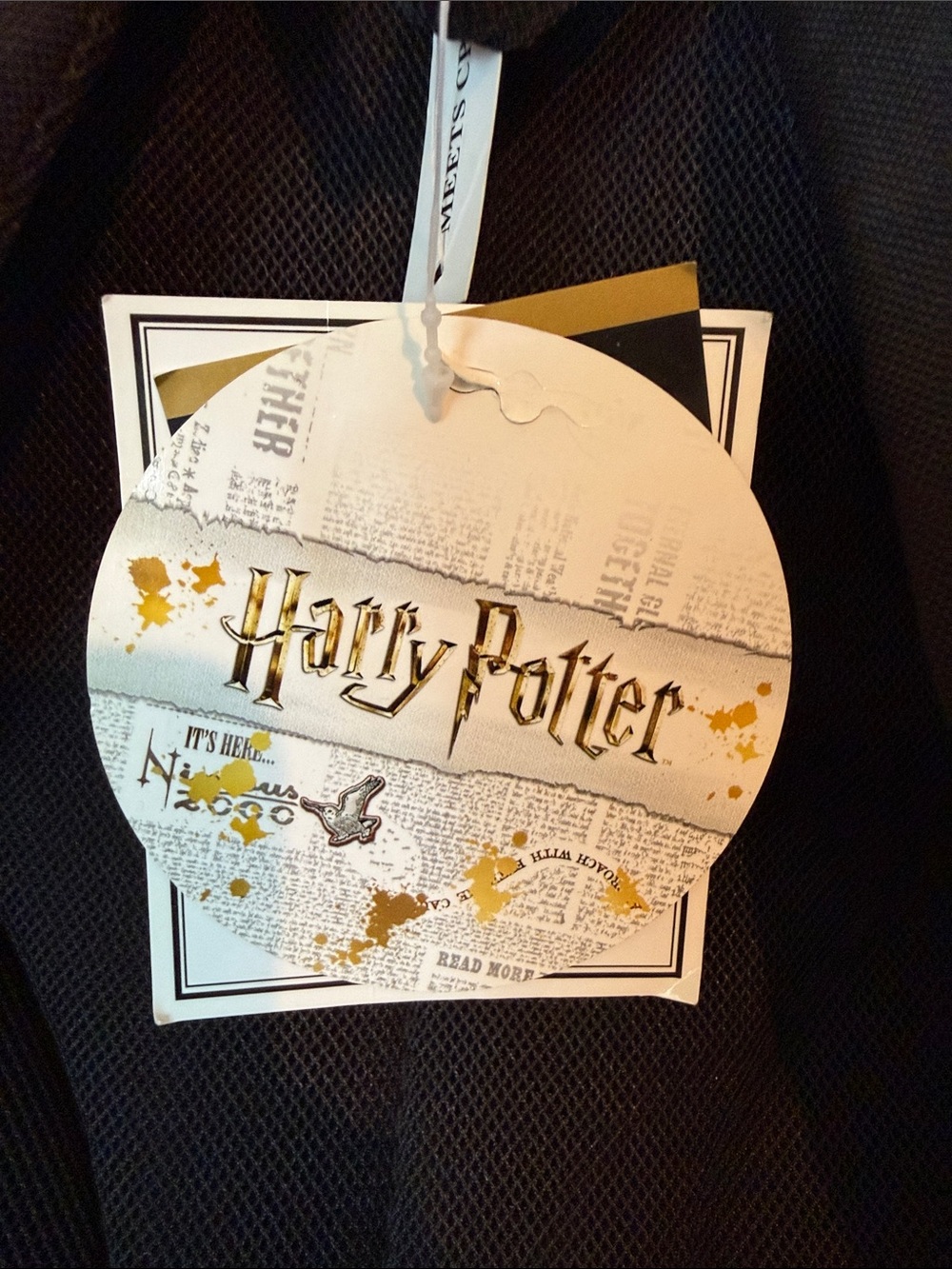 18" NWT backpack HARRY POTTER patch school gray black bag HP Target NEW - Picture 7 of 16